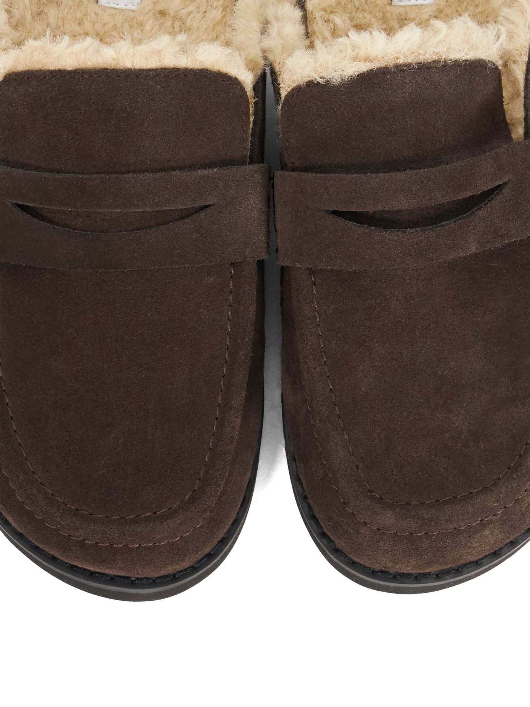 Bruin - Dune London Goldy Lined Backless Loafers