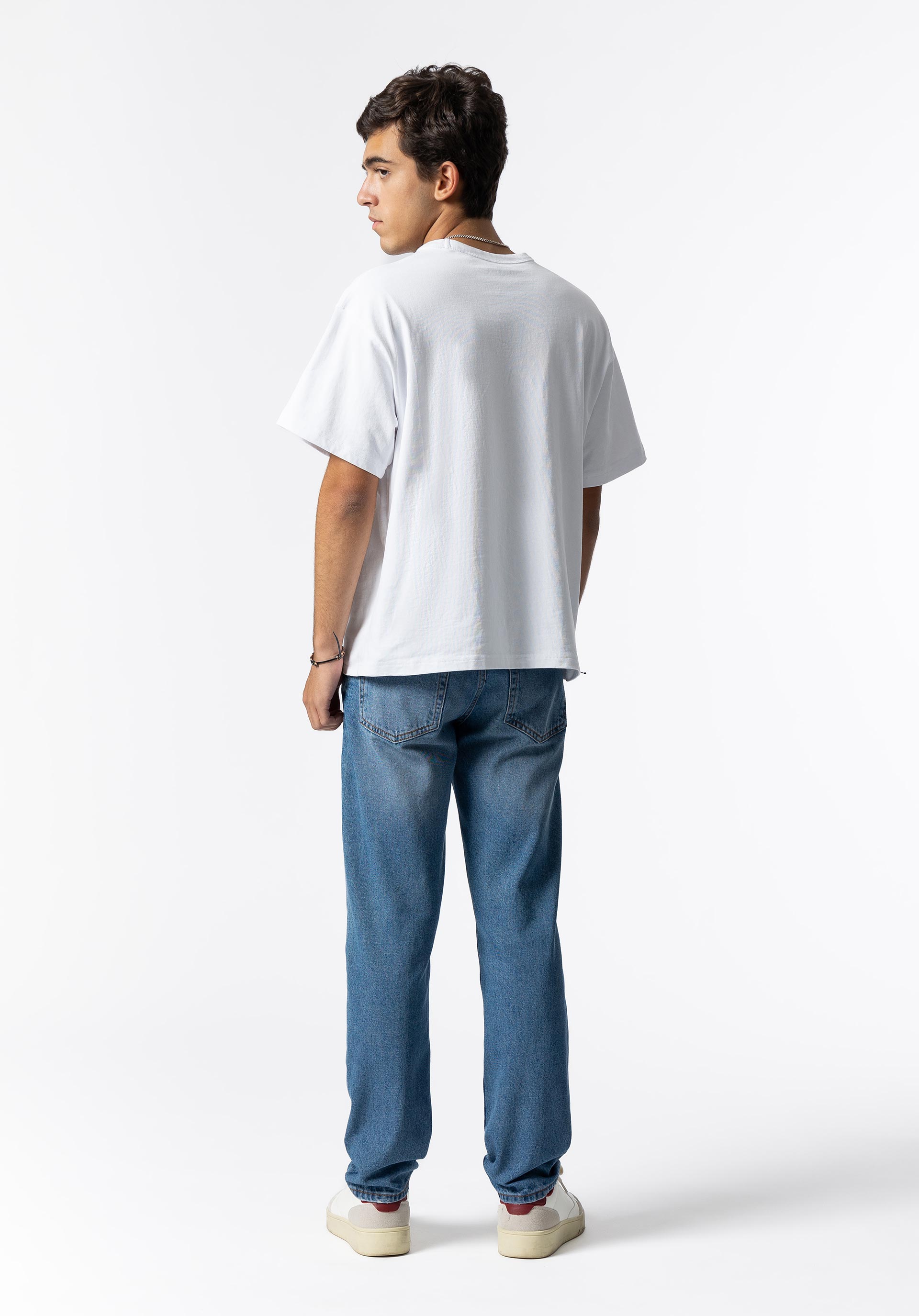 Jeans Relaxed Fit com Rasgões