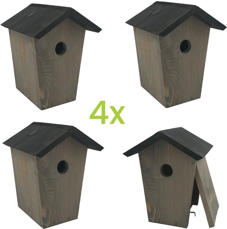 Pakket - Mezen - Zwart/Grijs - 4 stuks