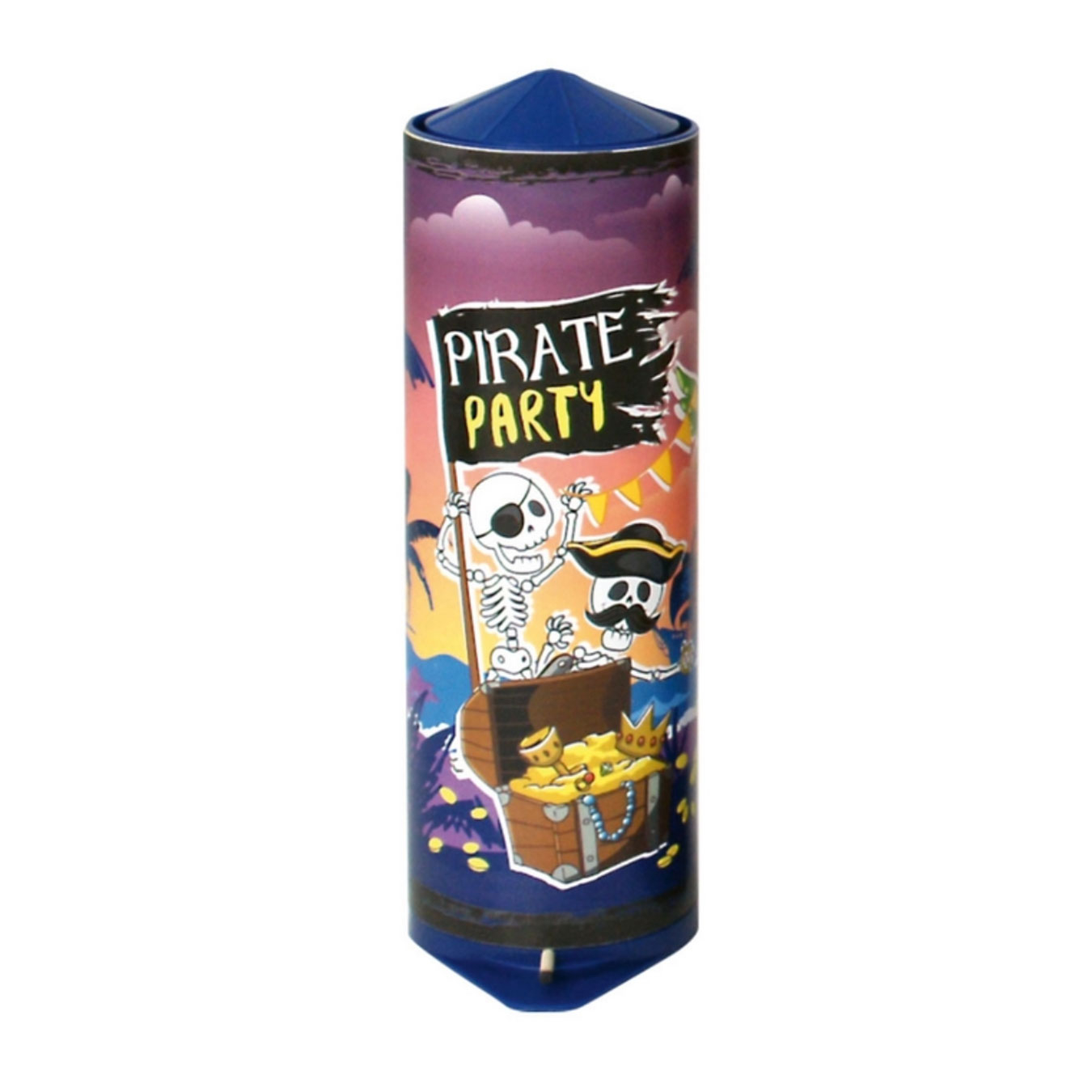 (21cm) Ø7.5cm Mini Tischbombe Party Spiele   Dekoration Partybombe für Geburtstage / Silvester (TB20-221) - Piraten