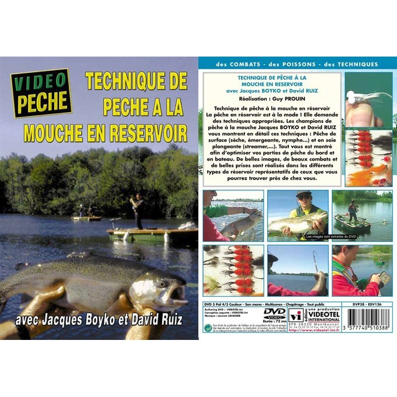 Dvd - Technique De Peche À La Mouche En Reservoir Avec Jacques Boyko