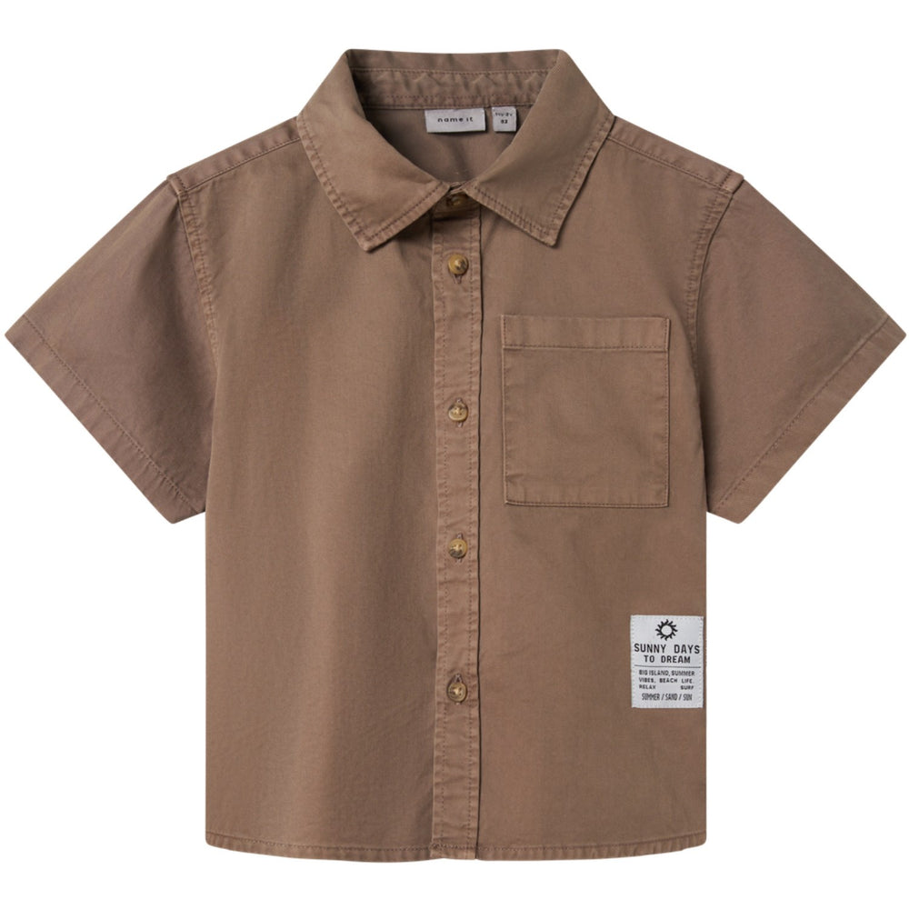 Køb Name It Walnut Hetim Oversize Skjorte
