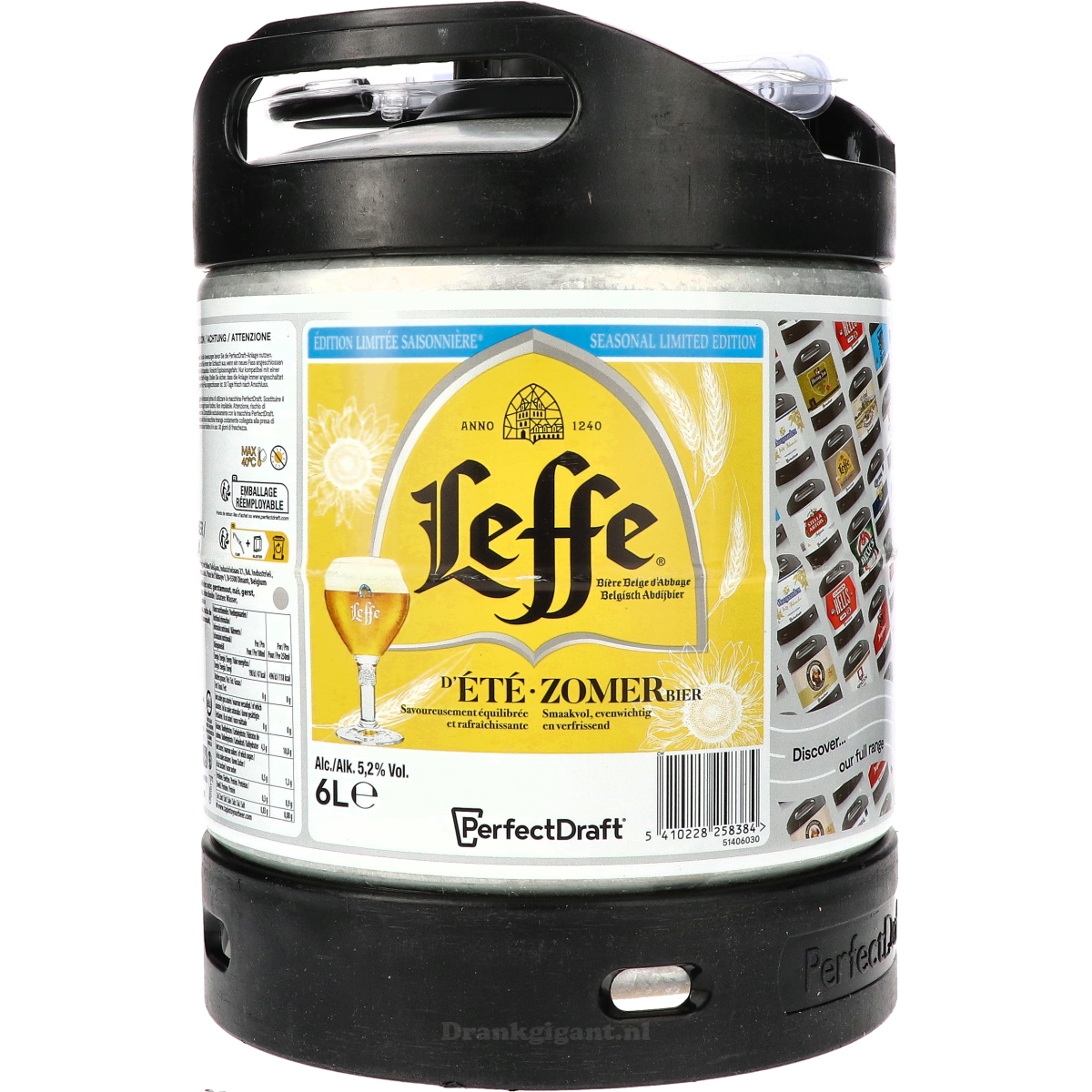 Leffe d'été Zomer Perfect draft 600 cl
