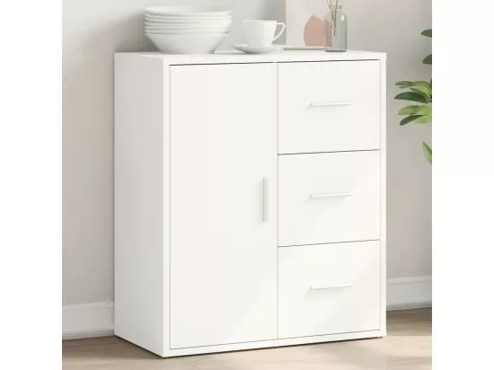 Buffet blanc 60x31x70 cm bois d'ingénierie