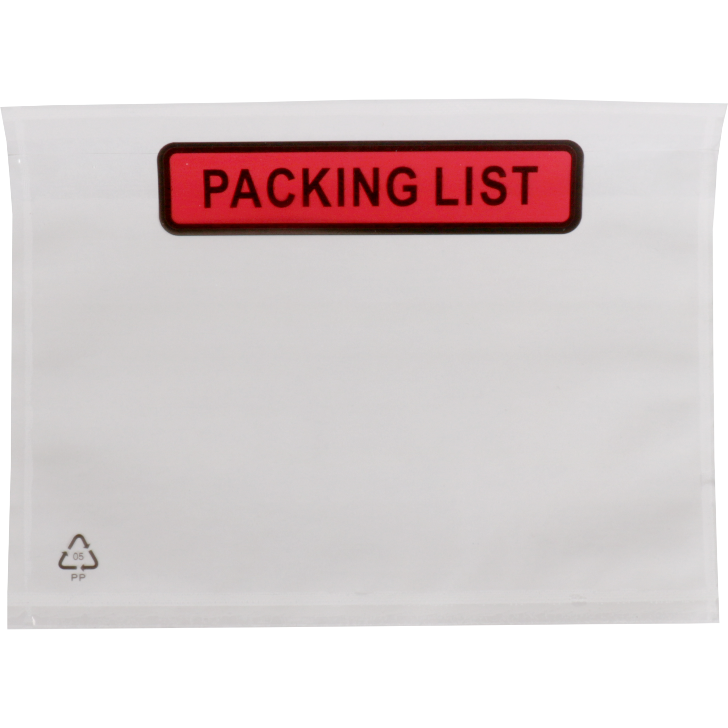 SendProof® Envelop, paklijstenvelop, packing list, 160x122mm, A6/C6, zelfklevend, lDPE, transparant