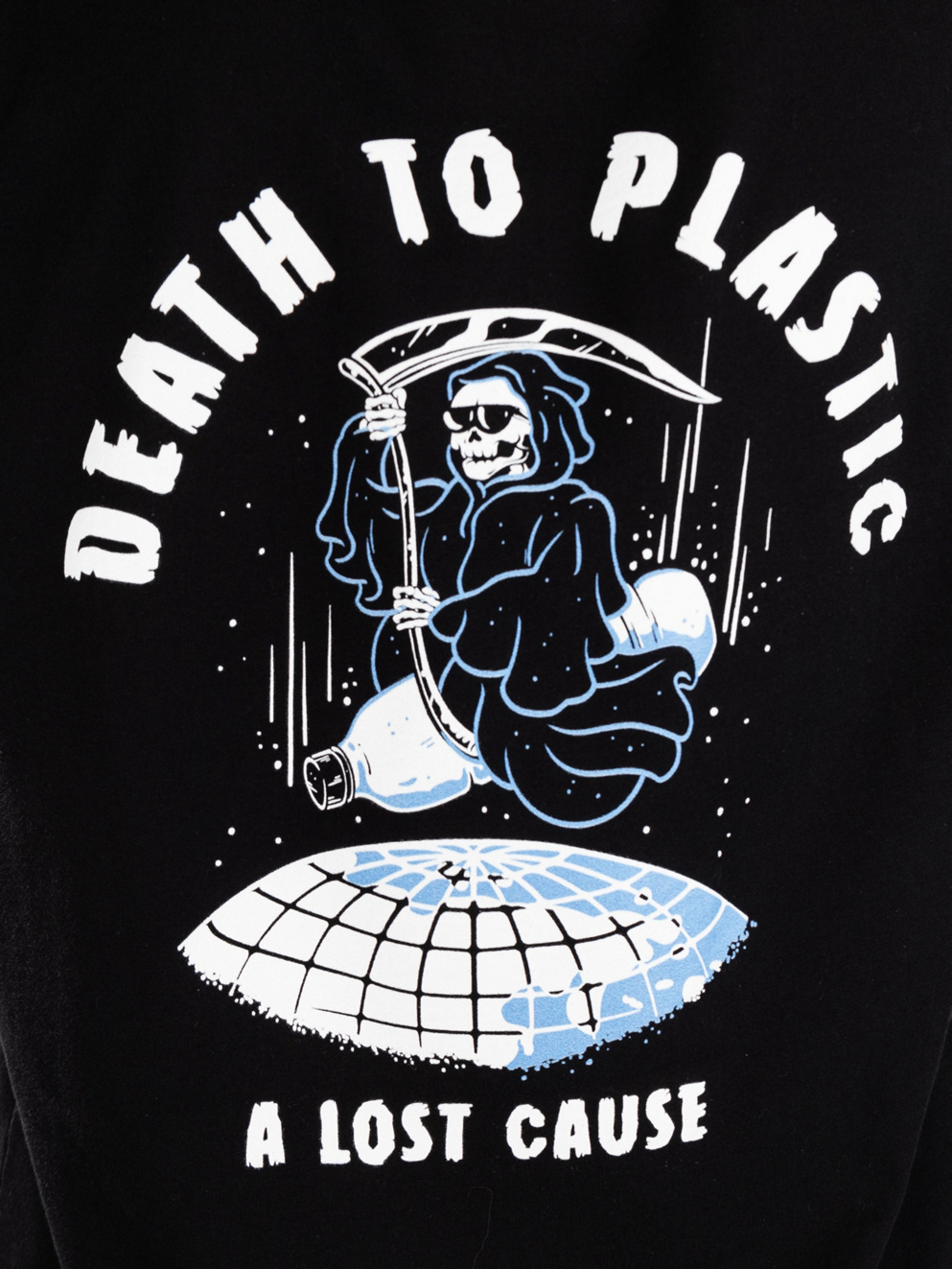 A Lost Cause Death To Plastic T-Shirt black