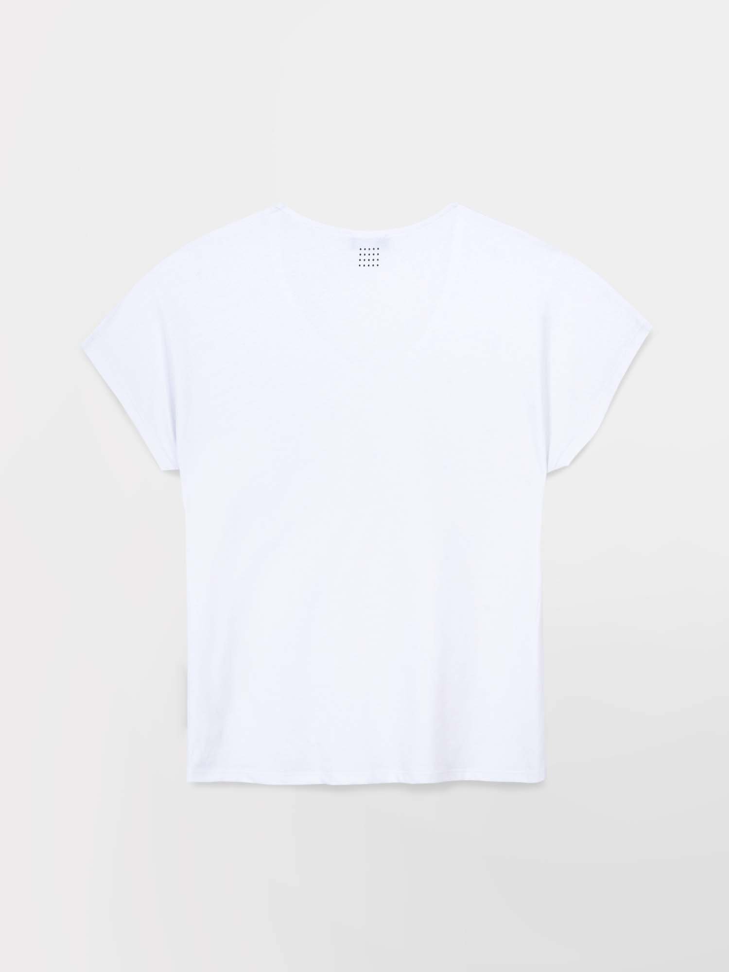 Tee Shirt Femme Sans Manches Coton Blanc