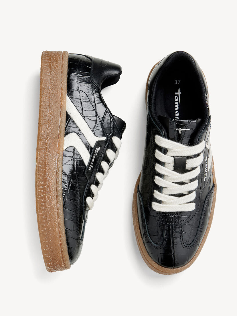 Leren Sneaker - zwart