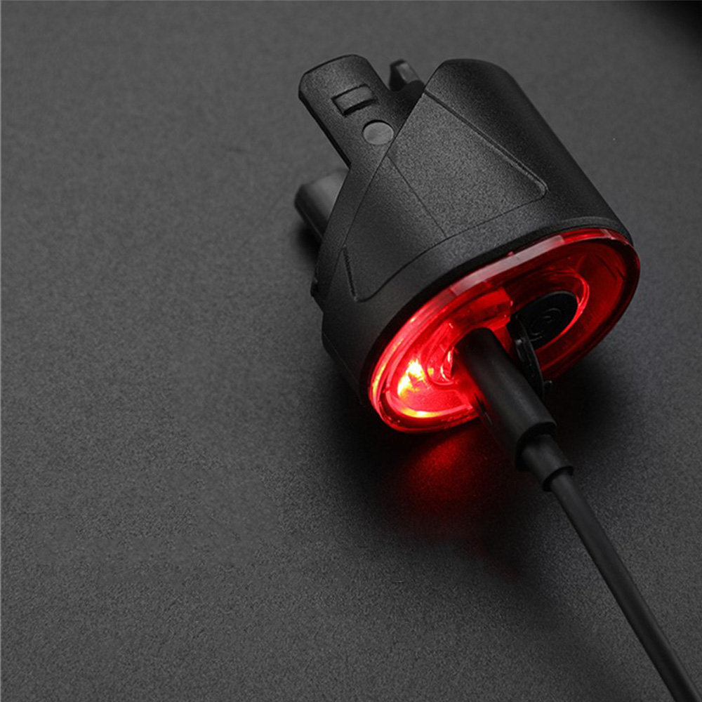 2in1 Fahrrad Schloss USB Velo Rücklicht 5-Stelliges Code Zahlenschloss   Halterung - Schwarz