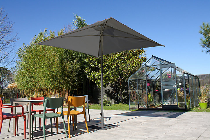 Pied de parasol FLAT acier laqué anthracite