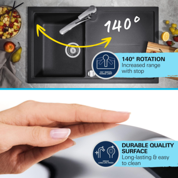 Grohe Quickfix keukenkraan Start lage uitloop chroom