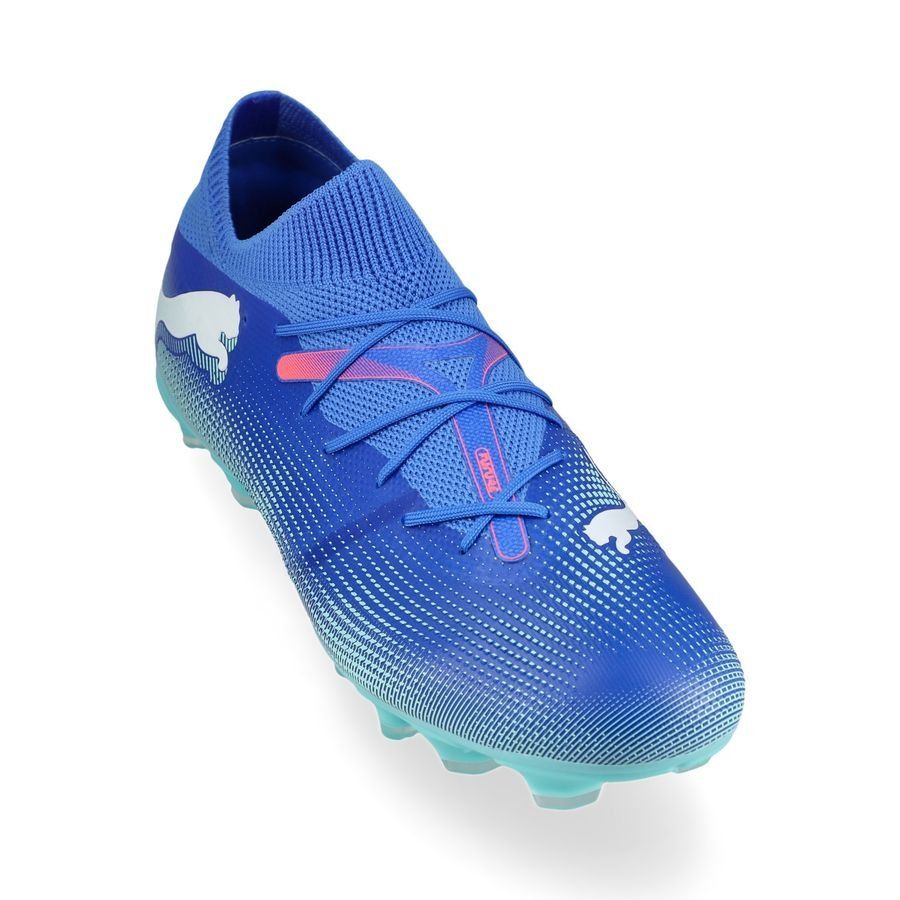 PUMA Future 7 Match FG/AG Formula - Bleu/Blanc/Bleu Femme