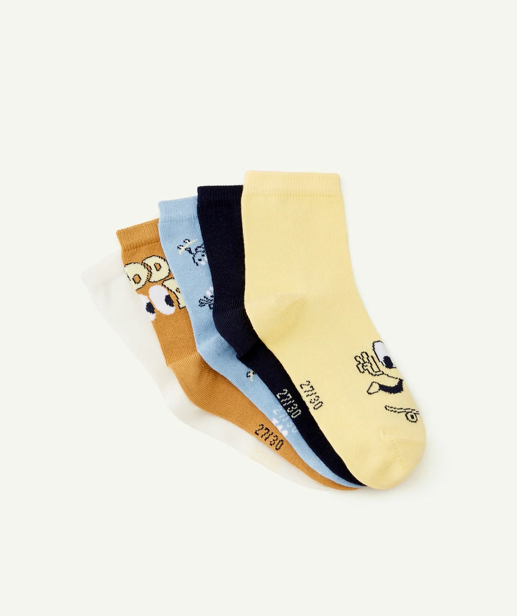 LOT DE 5 PAIRES DE CHAUSSETTES GARÇON EN COTON BIOLOGIQUE GOOD MOOD