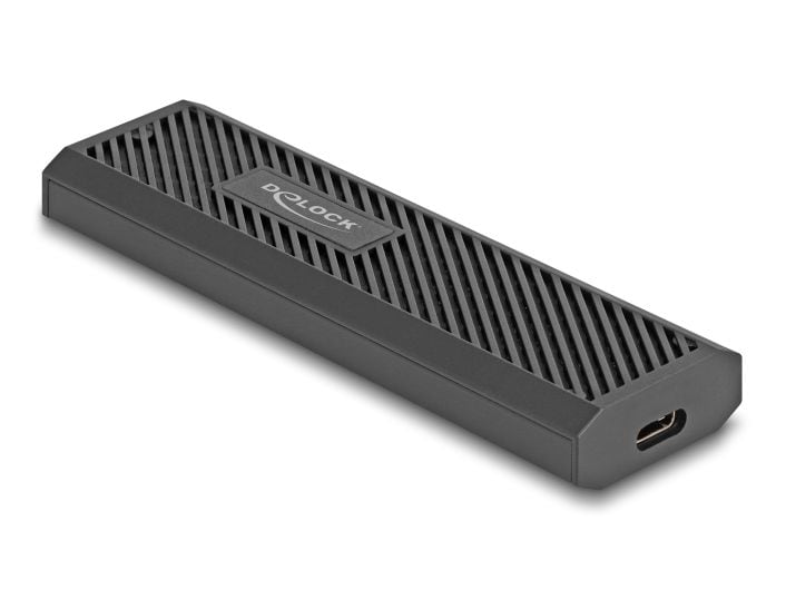 Delock Externes Gehäuse M.2 NVMe PCIe, SATA SSD USB-C, 20 G Delock Externes USB Type-C 20 Gbps Combo Gehäuse für M.2 NVMe PCIe oder SATA SSD – werkzeugfrei