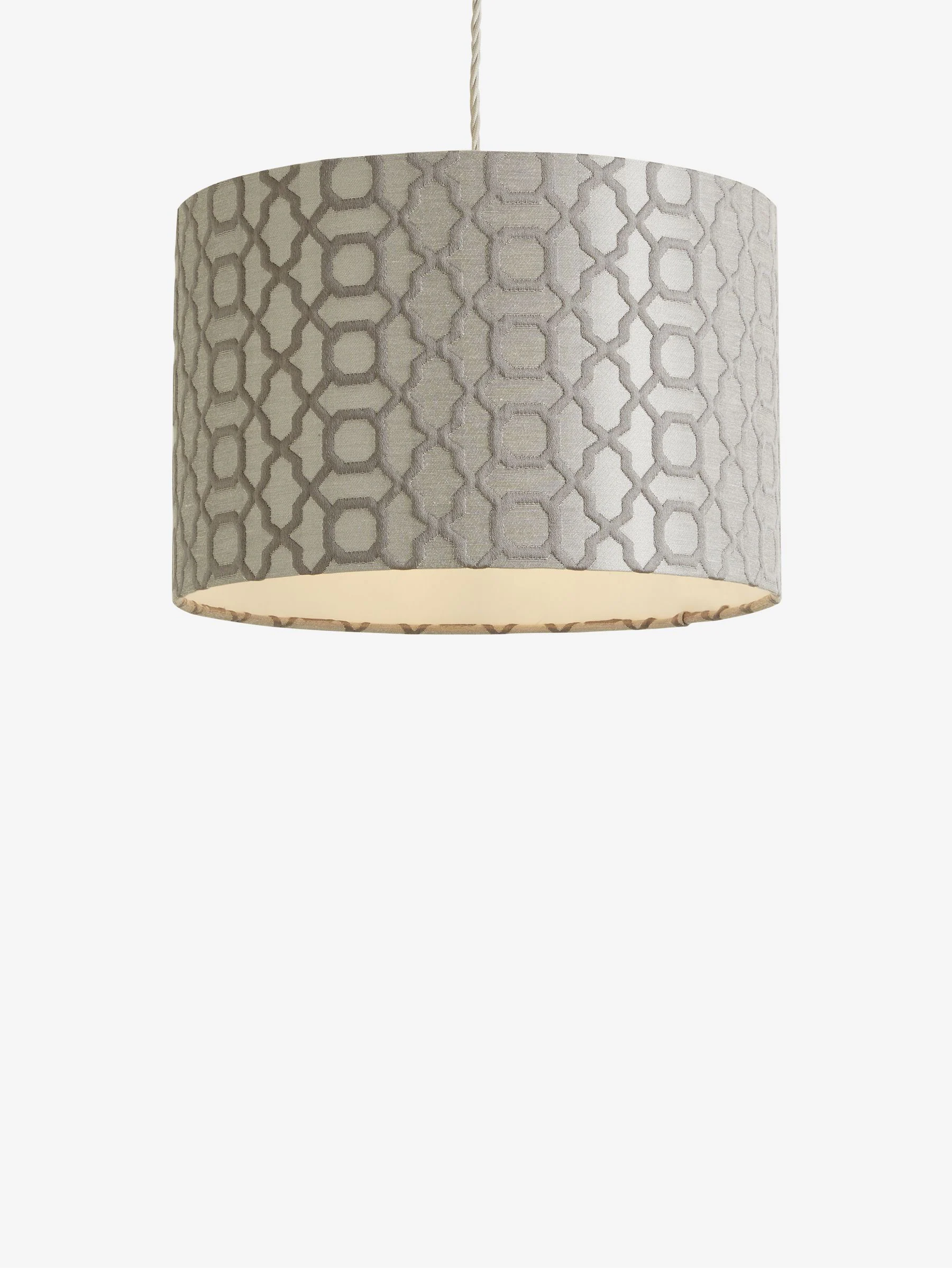 Eenvoudig te monteren lampenkap met geometrisch motief