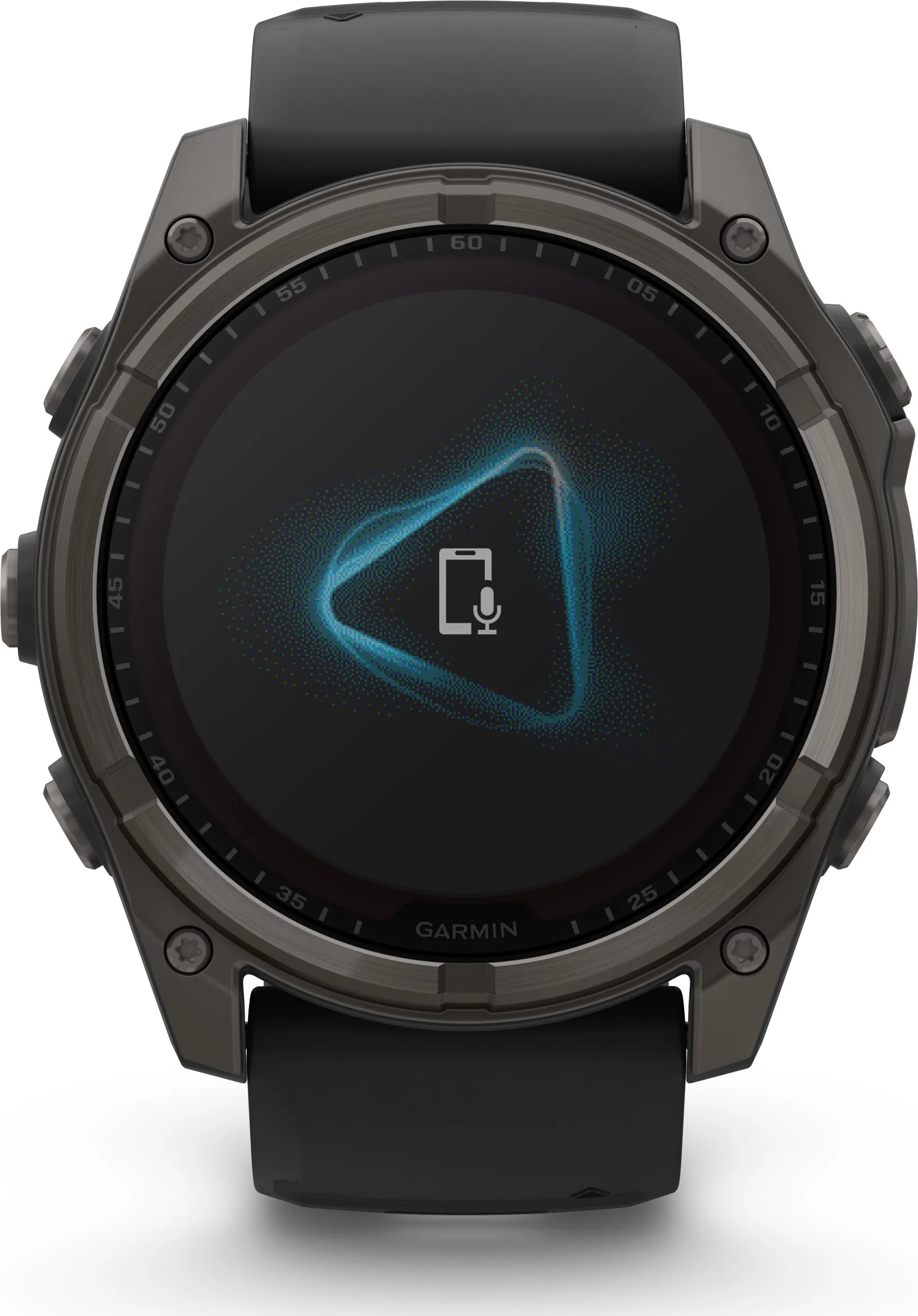 Garmin Fenix 8 Solar 51mm, Sapphire Solar Carbon Gray DLC Titanium - Black/Pebble Grey Silicone Strap