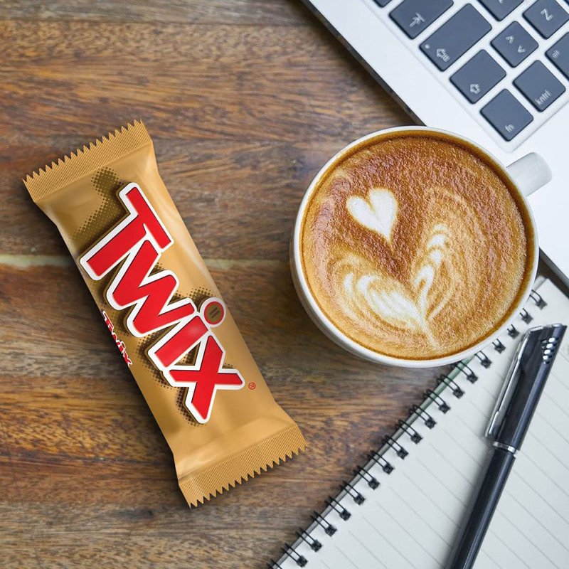 Barres chocolatées Twix x 2 - Étui de 50 g
