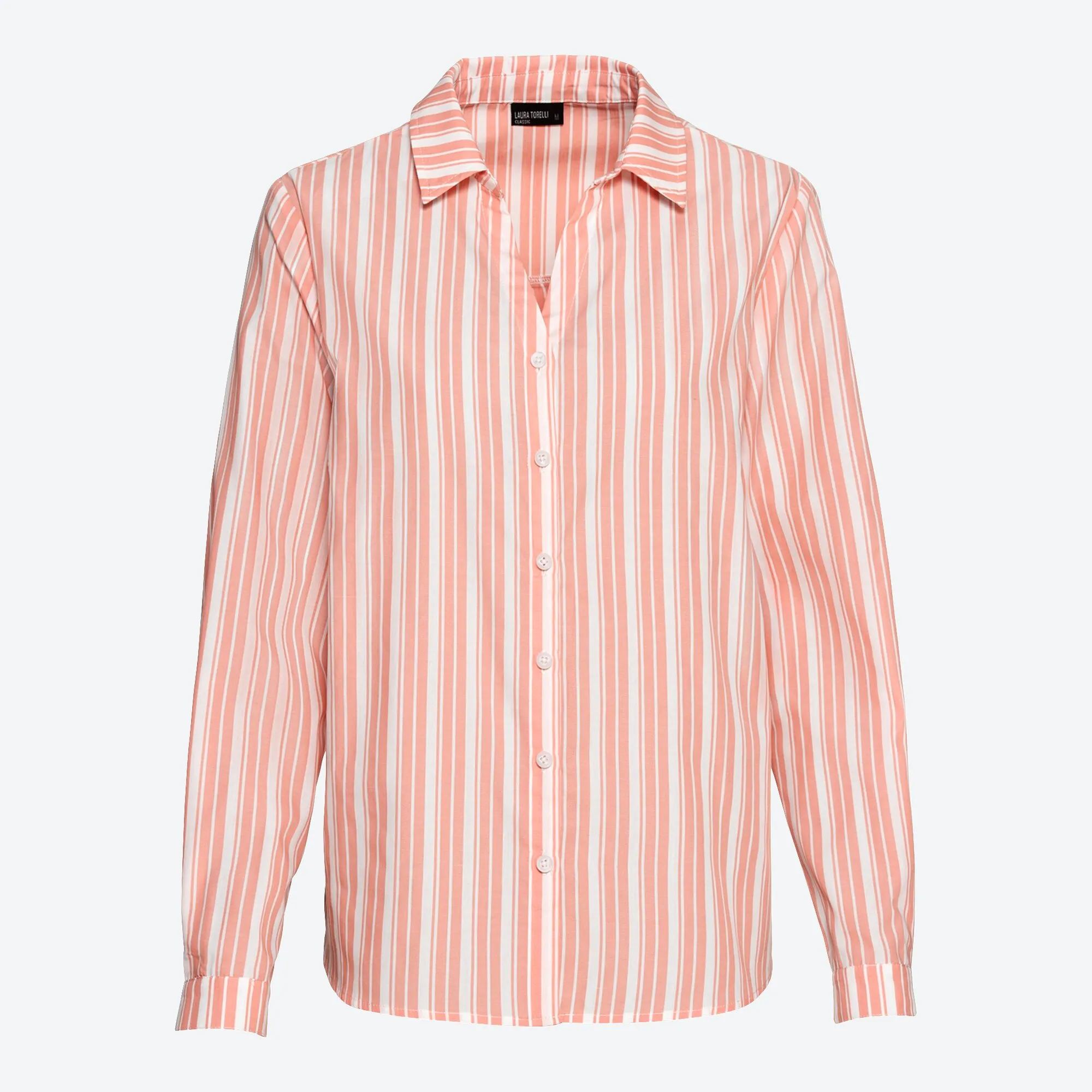 Damen-Bluse mit Längsstreifen