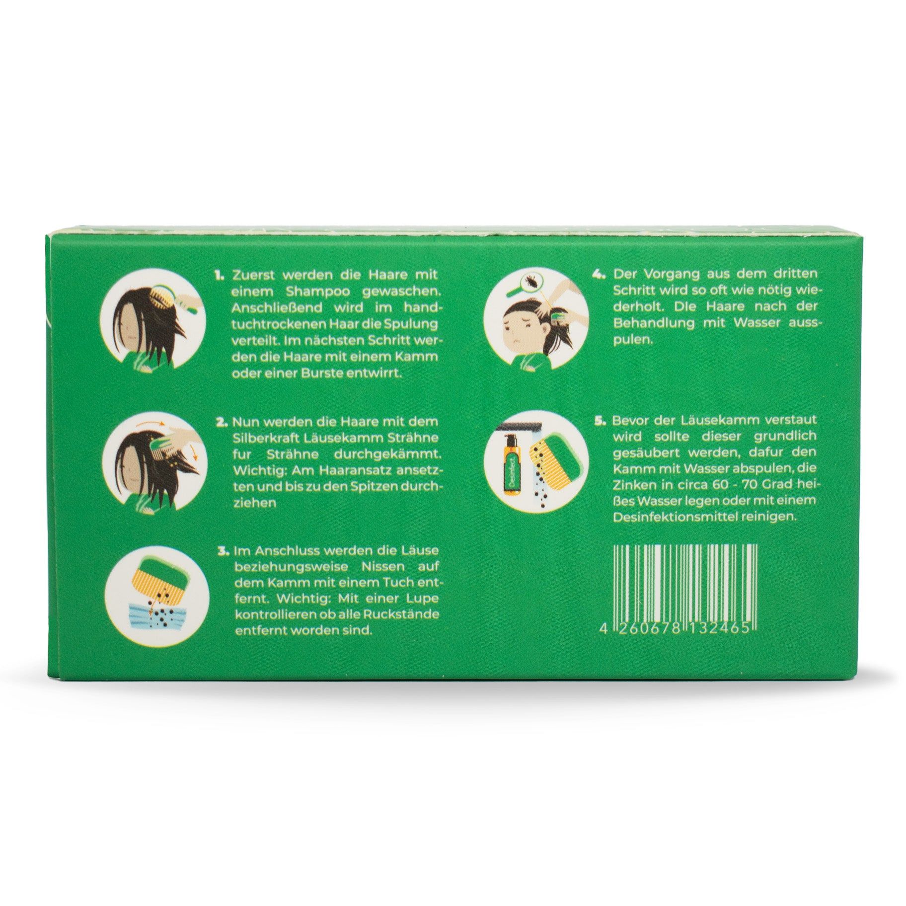 SILBERKRAFT Läusekamm Set