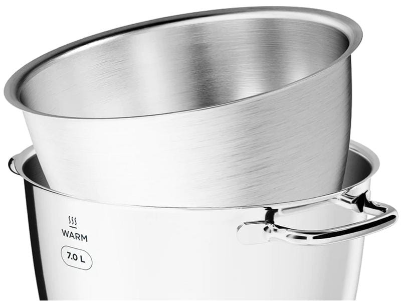 Kenwood Küchenmaschine Titanium Chef Patissier XL Silber Vielseitiges Küchengerät mit Wärm- und Wiegefunktion