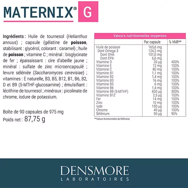 Densmore Maternix G - Gravidez - Tratamento de 3 meses
