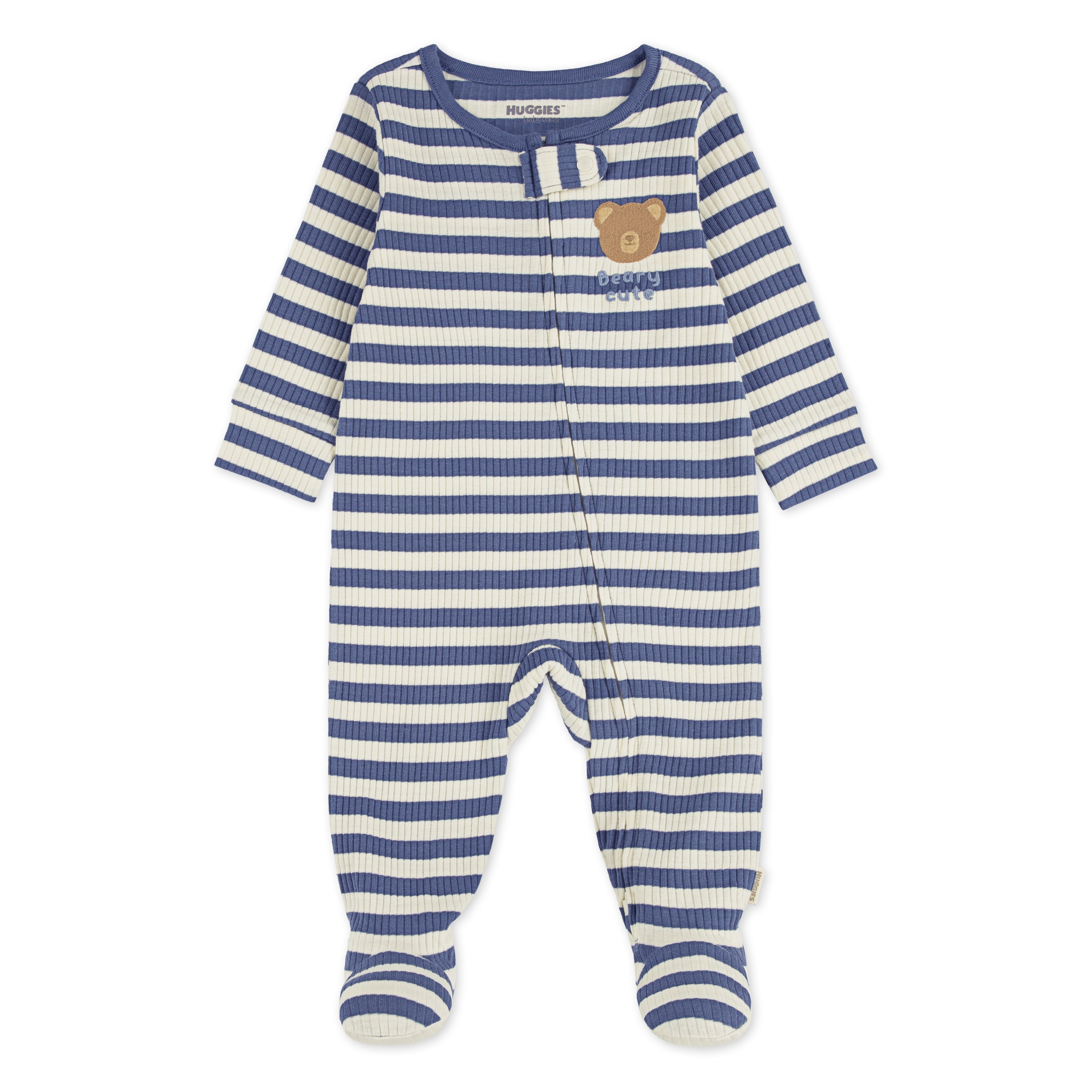 HUGGIES babywear Schlafoverall »HUGB FOOTED COVERALL« mit süsser Bärchenstickerei