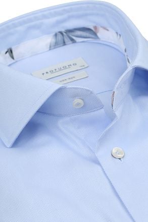 Profuomo Twill Overhemd Lichtblauw PPWH10014B-M1 kopen
