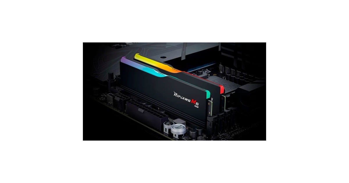 G.Skill32 GB DDR5-6000 Kit werkgeheugen  (Zwart, F5-6000J3040F16GX2-RM5RK, Ripjaws M5 RGB, XMP)