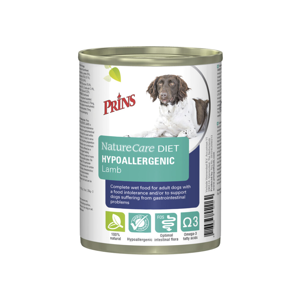 Prins NatureCare Hypoallergeen Hondenvoer Blik Lam400 gr