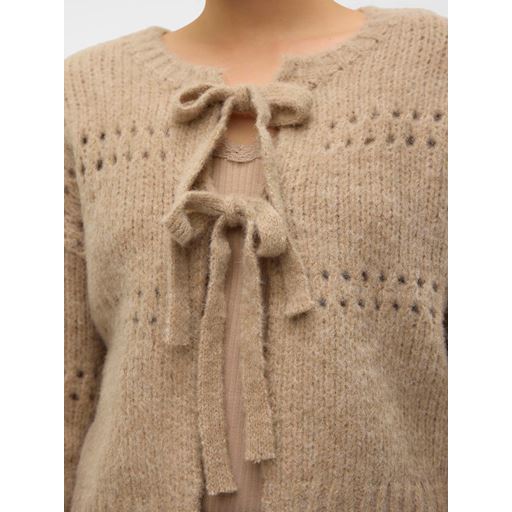 Vero Moda Adelina Short Cardigan, Silver Mink, XL