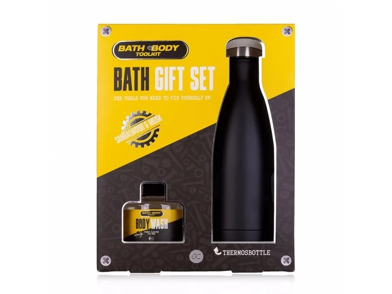 Accentra Bath Body Toolkit Bath Gift Set Shower Gel 140 ml   Thermobottle