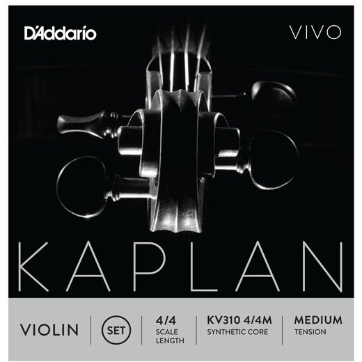 D'Addario Kaplan Vivo KV310 4/4 Medium vioolsnaren set