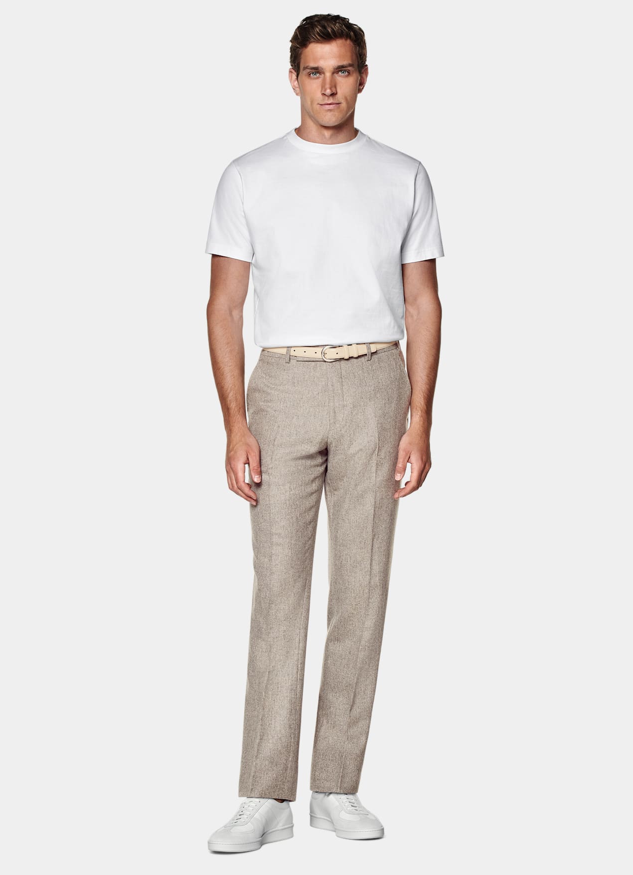 T-shirt col rond blanc