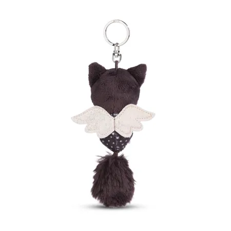 NICI Schlüsselanhänger Schutzkätzchen schwarz-weiß, 12 cm