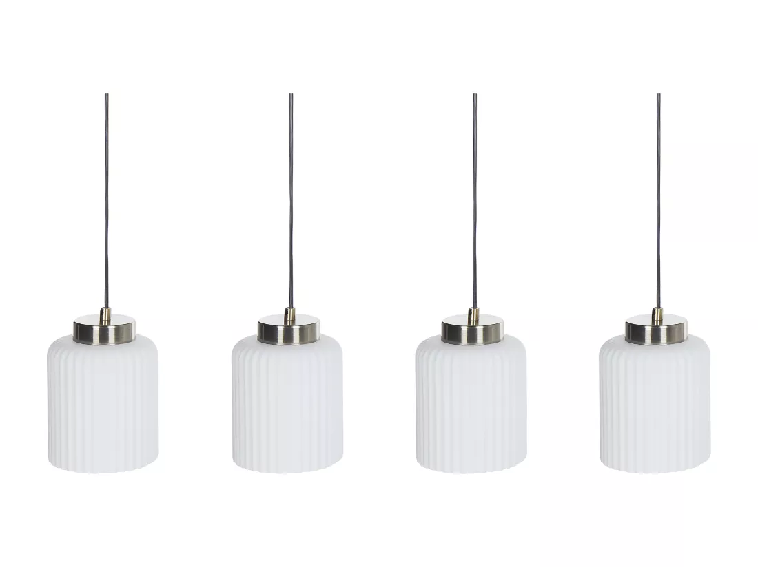 Lampe suspension CAUDELO Métal Noir/blanc