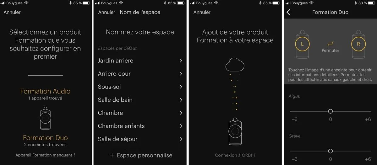 B&W Formation Duo Blanc Enceintes sans fil hi-fi