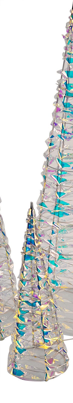 Weihnachten LED Lichtobjekt Pyramide 30cm 11cm 8LEDs warmweiß Batteriebetrieb Kunststoff Metall