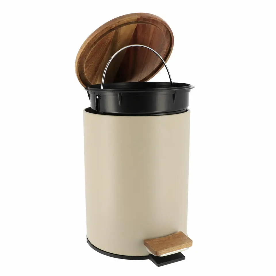 Tendance Badkamer prullenbak Bamboo vibe - soft close - 3 ltr
