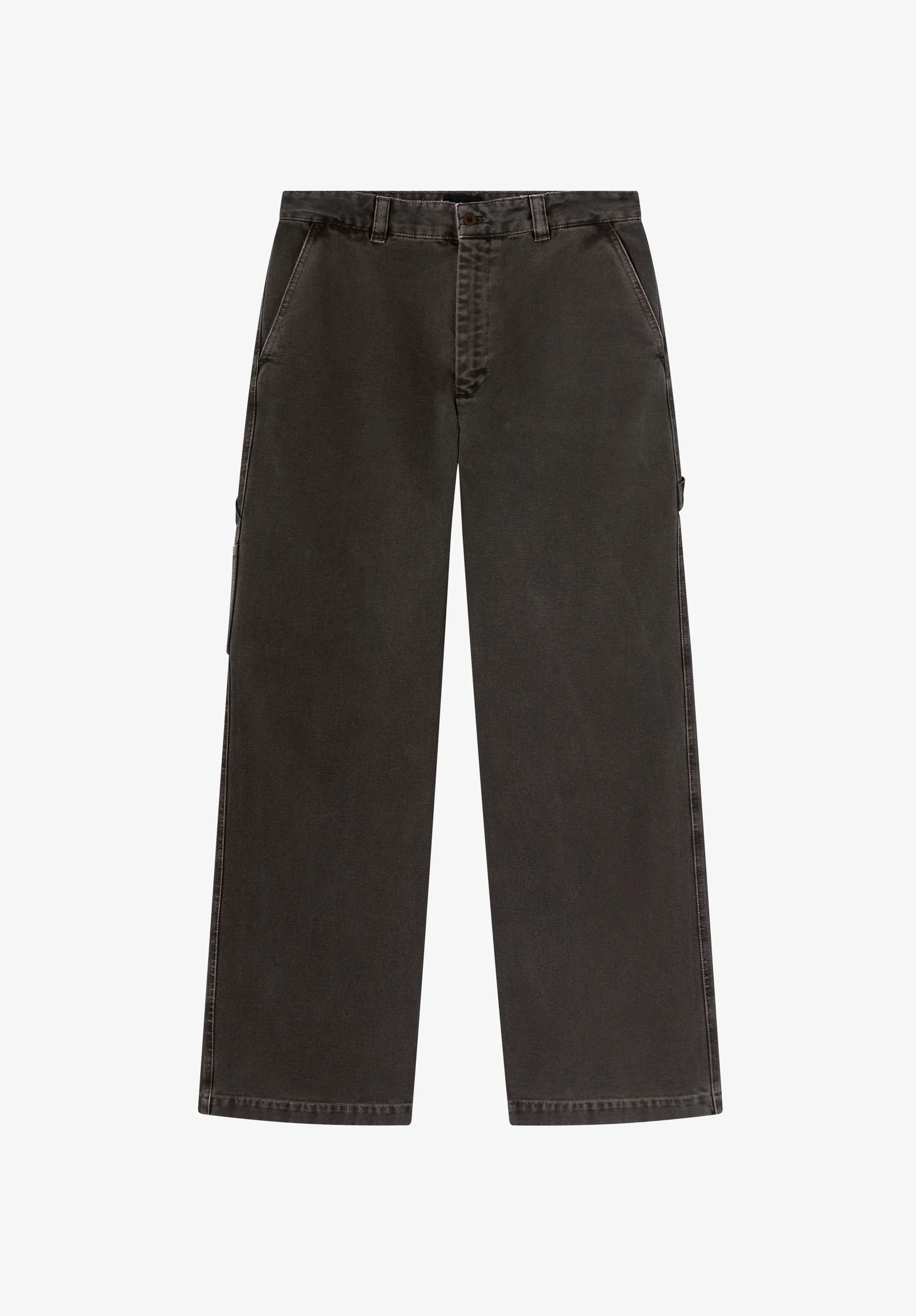 Pantalon carpenter en toile marron - Marron