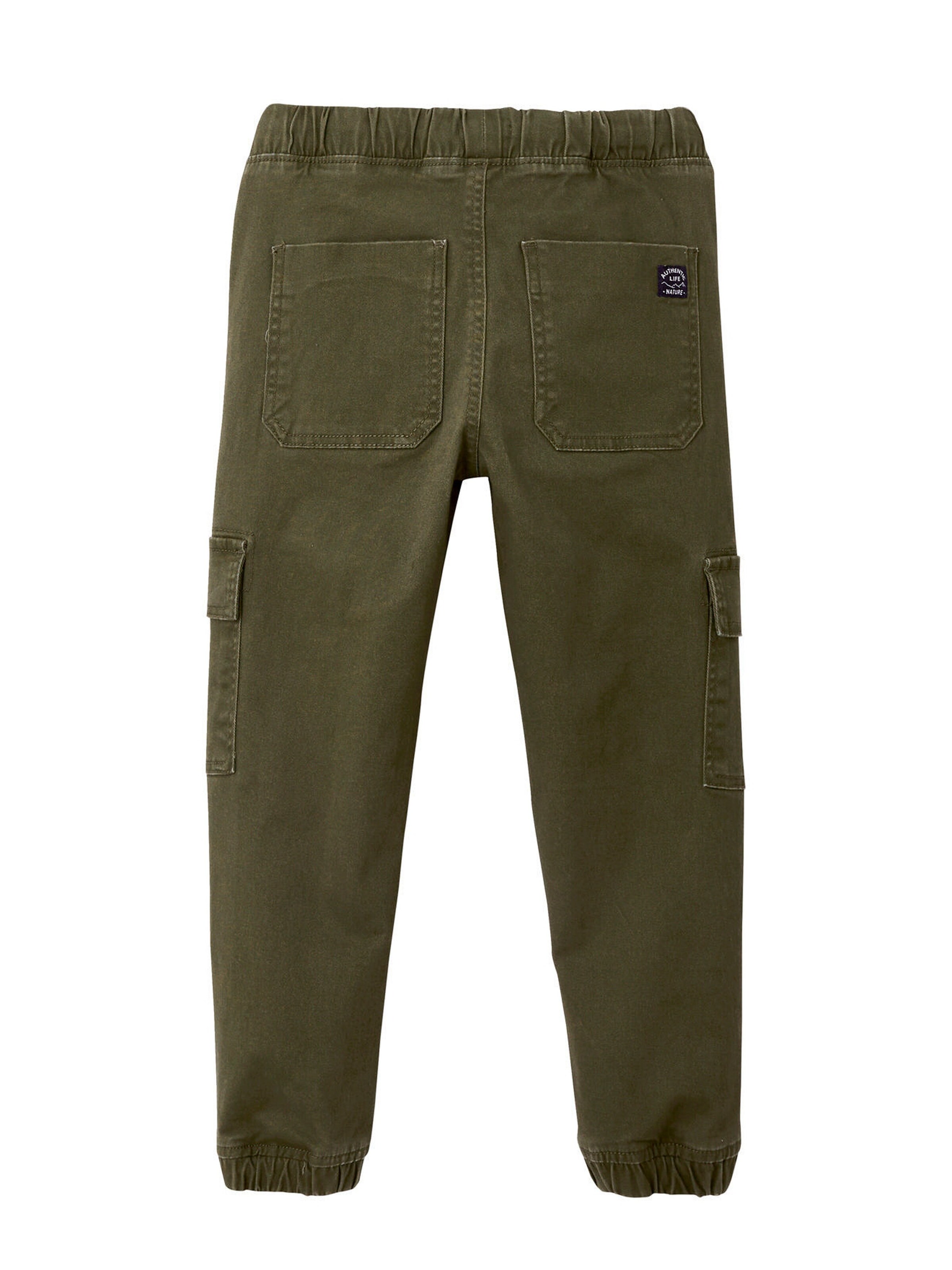Vertbaudet Jungen Cargohose mit Dehnbund, Bundweite verstellbar dunkelkhaki