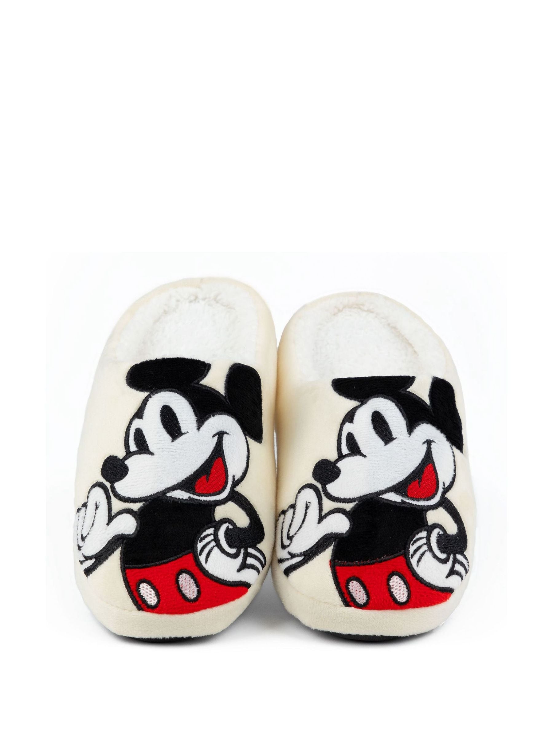 Crème met Mickey Mouse - Vanilla Underground Adult Winter Slippers
