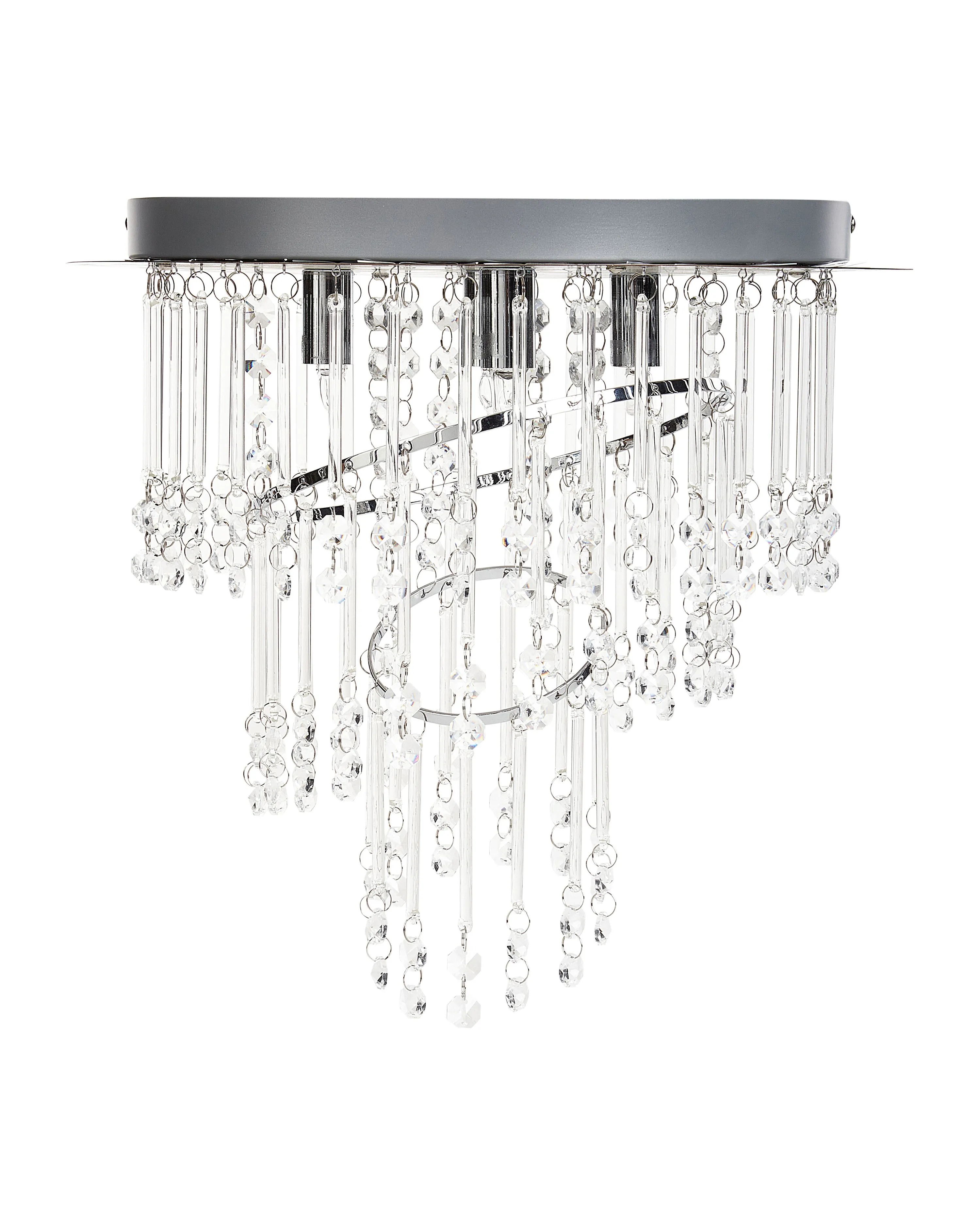 Kroonluchter ESMELLE S Kristal Zilver