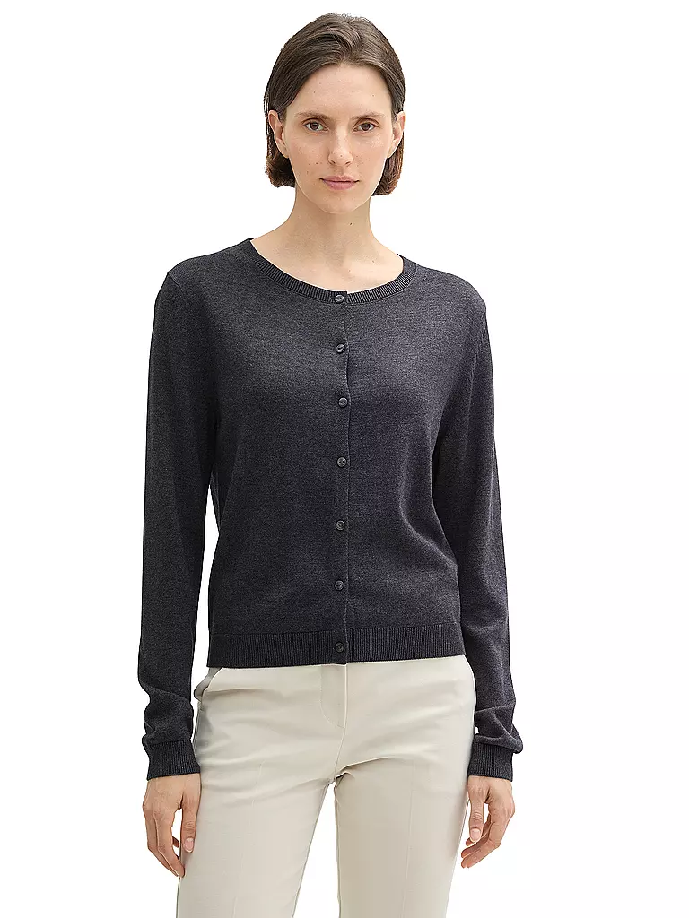 TOM TAILOR Strickjacke grau