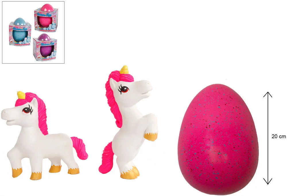 OEUF DE CROISSANCE 20 CM LICORNE