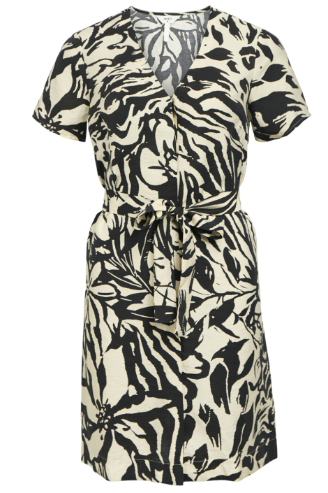 Object beige dames jurk