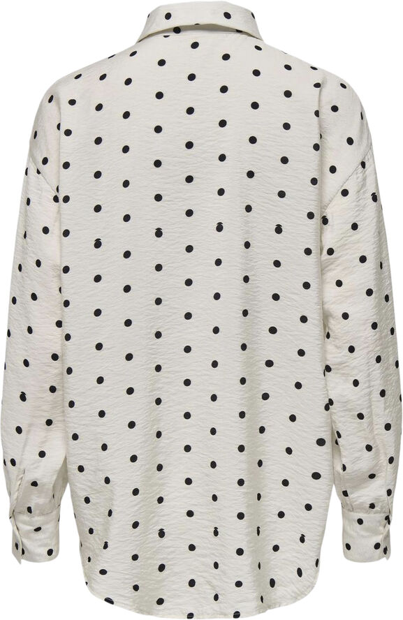 ONLY ONLLILIAN DOT BLOUSE WVN Blå