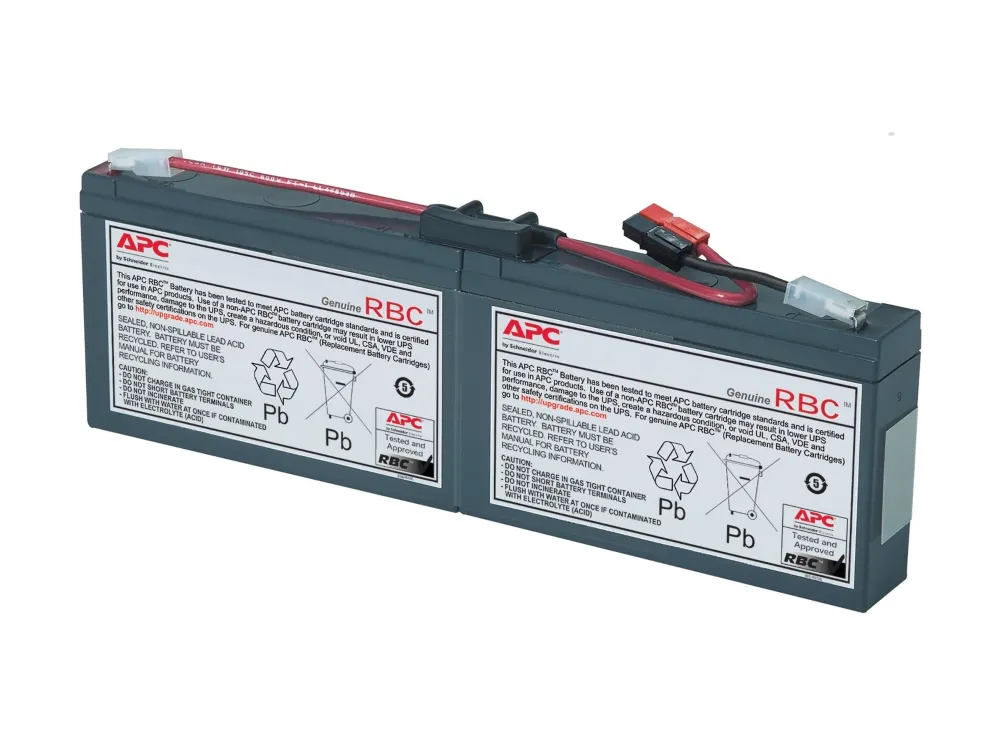 APC Replacement Battery Cartridge #18 - UPS-batteri - 1 x batteri - Blysyre - sort - for P/N: AP1250RM, PS450, SC1500, SC250RM1U, SC250RMI1U, SC450R1X542, SC450RM1U, SC450RMI1U
