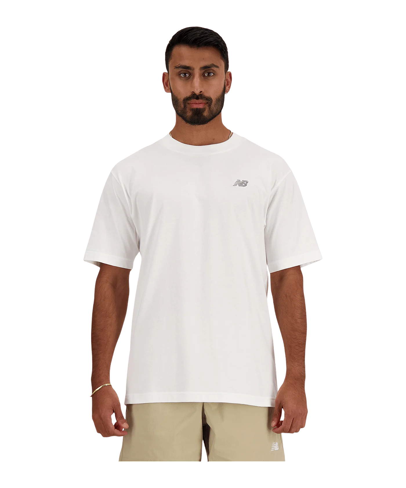 New Balance Sport Essentials Cotton T-Shirt Weiss FWT