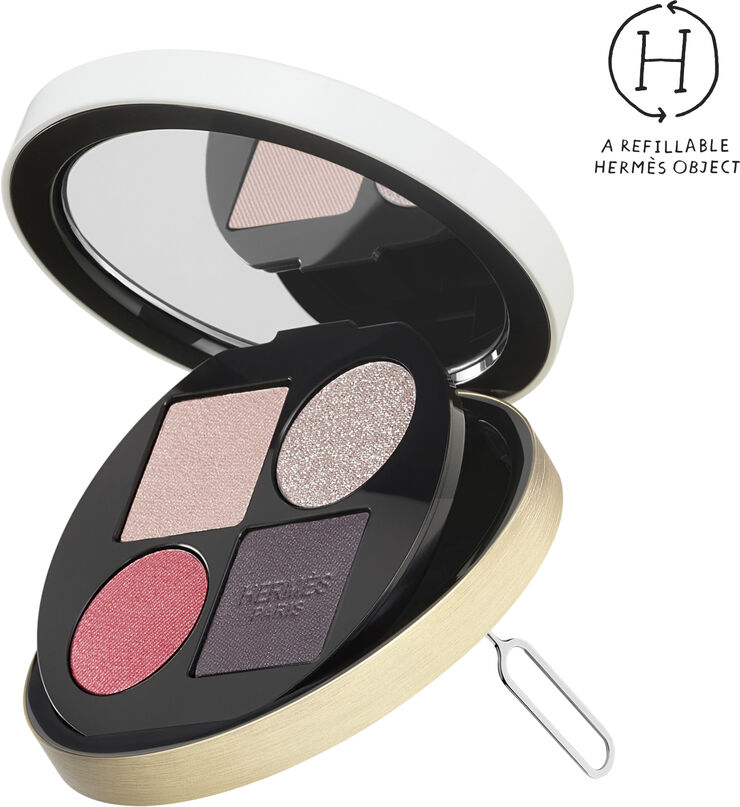 HERMÈS Ombres d'Hermès, powder quartet for the eyes, Ombres pétales