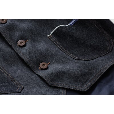 Herren-Denimweste, Blau